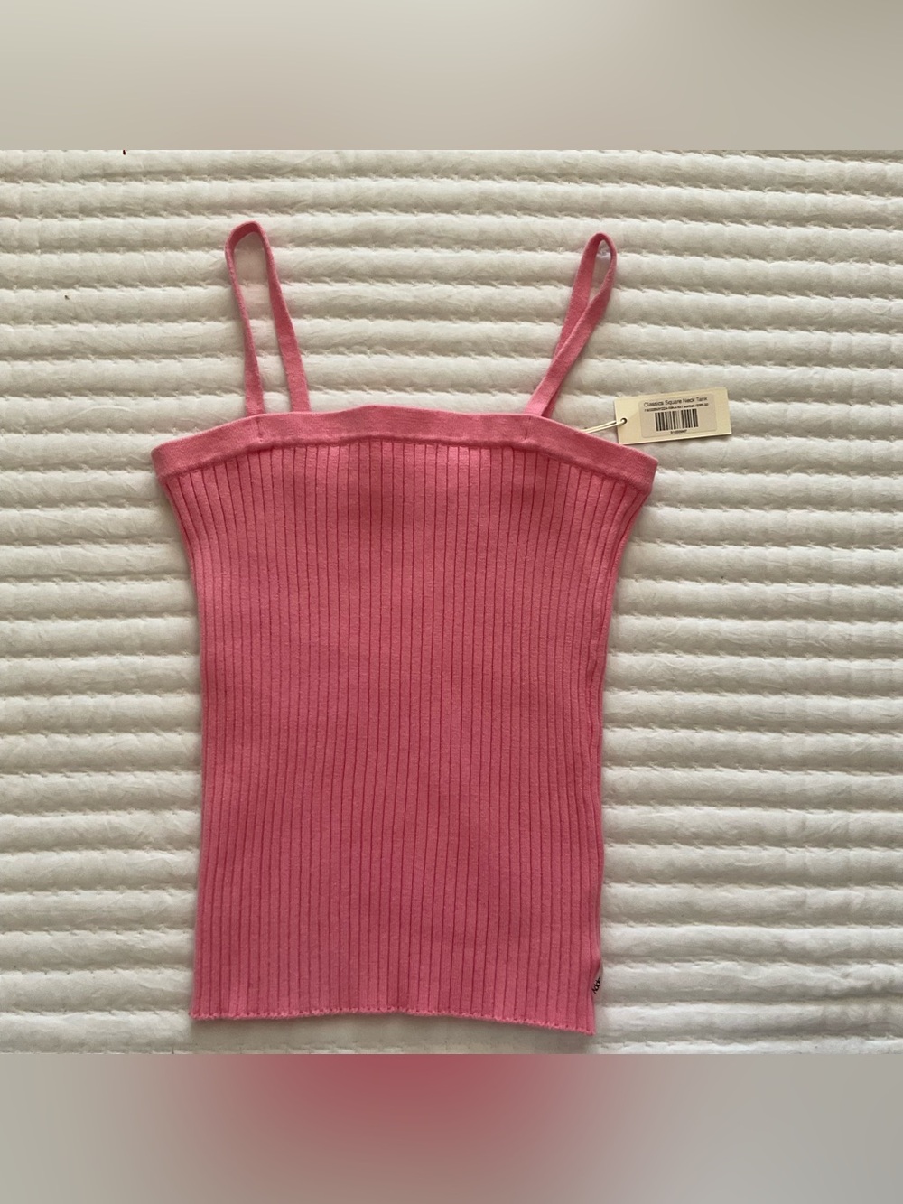 Madhappy Classic Square Neck Ribbed Knit Tank
